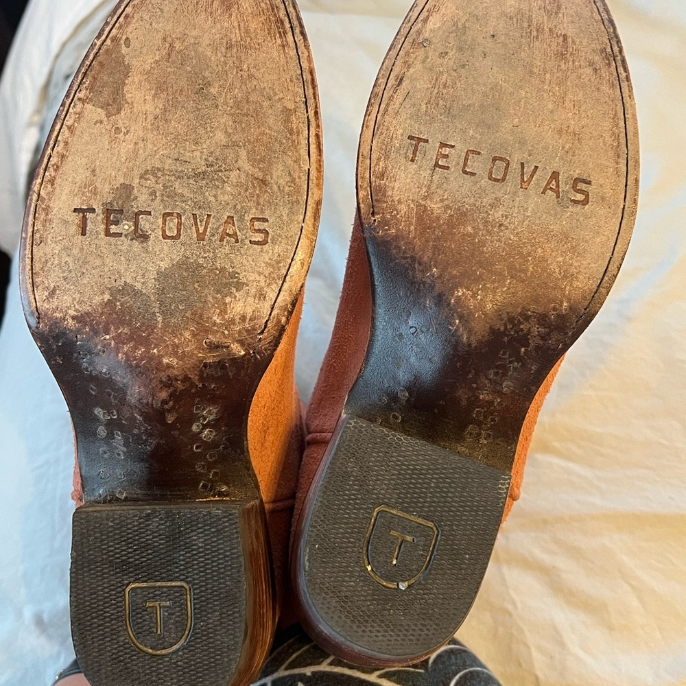 🌵Tecovas “The Lucy” Suede Ankle Boots – Desert Rose🌵 - Picture 5 of 8